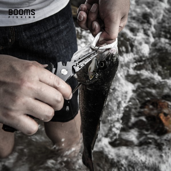 Booms Fishing F07-Alicates de pesca de acero inoxidable, cortadores de línea trenzada, removedor de anzuelos, herramienta de equipo de pesca resistente al agua salada - Imagen 2