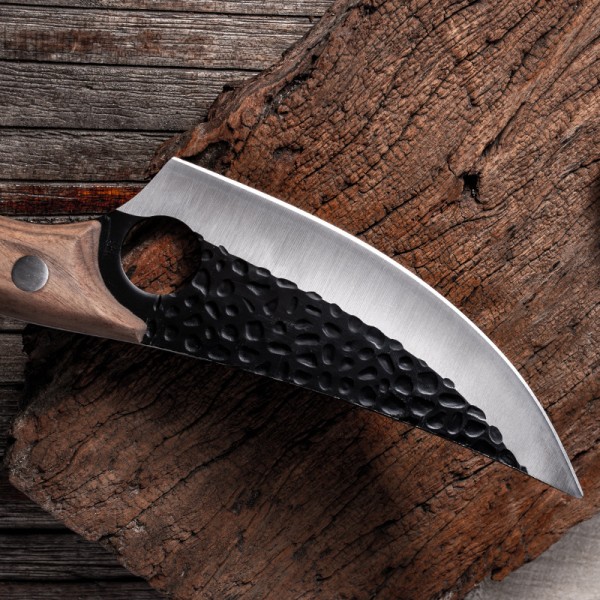 Cuchillo de deshuesado de acero inoxidable hecho a mano para Chef, cuchillo de pesca, cuchilla de carne para acampar al aire libre, cortador de cocina, cuchillo de carnicero - Imagen 4