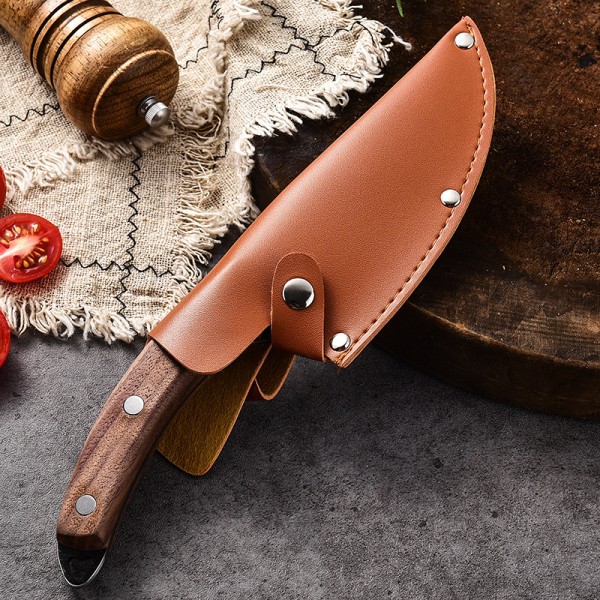 Cuchillo de deshuesado de acero inoxidable hecho a mano para Chef, cuchillo de pesca, cuchilla de carne para acampar al aire libre, cortador de cocina, cuchillo de carnicero - Imagen 6