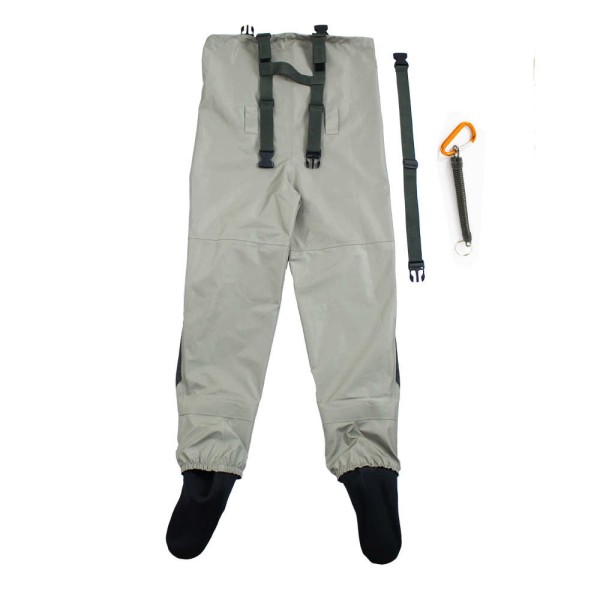 Pesca con mosca Cofres Waders Transpirable Impermeable Medias para pies River Waders Pantalones para hombres y mujeres - Imagen 2