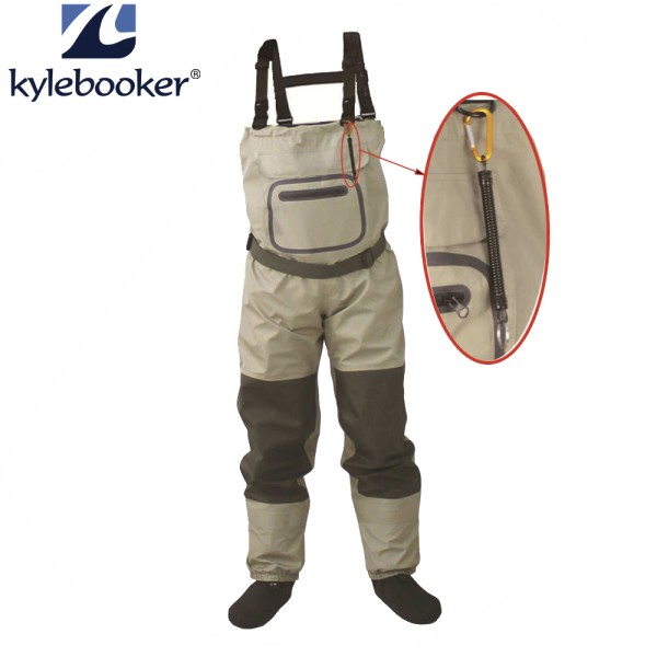 Pesca con mosca Cofres Waders Transpirable Impermeable Medias para pies River Waders Pantalones para hombres y mujeres