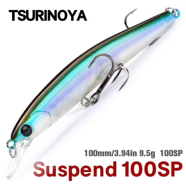 TSURINOYA-señuelo de pesca Artificial, Wobbler, Jerkbait, Lucio, Crankbait, DW70, 100SP, 100mm, 9,5g